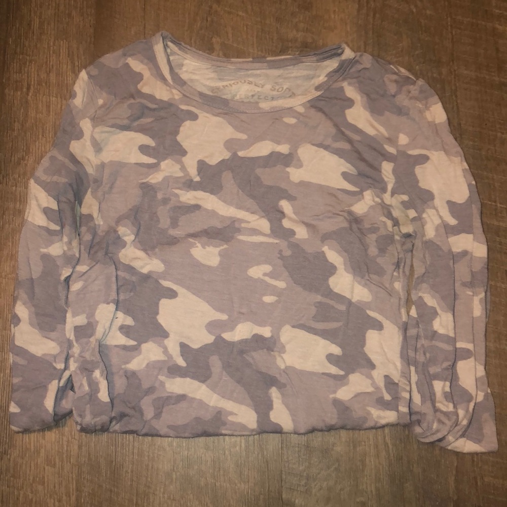 long sleeve camo tee